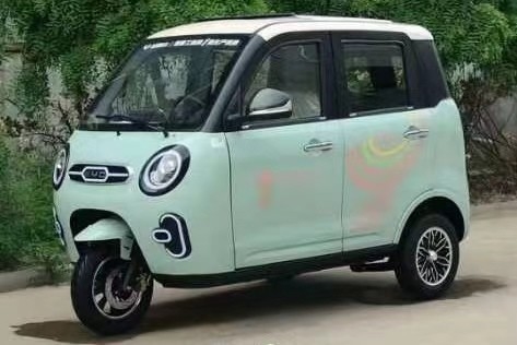 Передний барабан Задняя барабанная тормозная система 500w Электрический трехколесный велосипед для взрослых Транспортировка грузов и два места