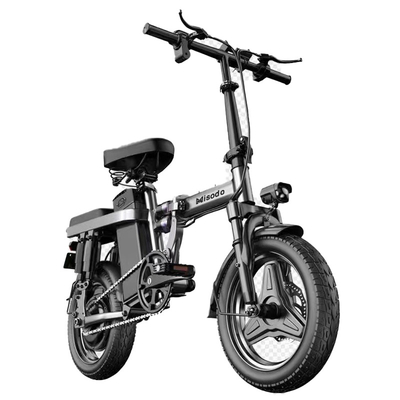 Внешний E Bike 20 дюймов складной электрический велосипед 48v 250w 25 км / ч Электрический велосипед с двигателем заднего узла