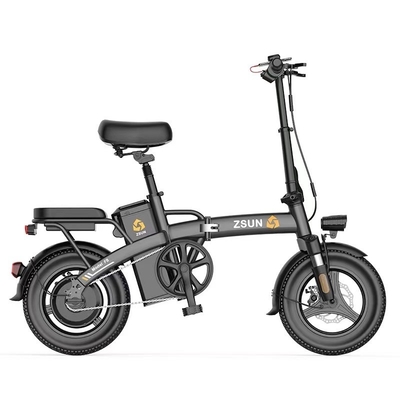 Внешний E Bike 20 дюймов складной электрический велосипед 48v 250w 25 км / ч Электрический велосипед с двигателем заднего узла