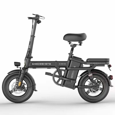 Внешний E Bike 20 дюймов складной электрический велосипед 48v 250w 25 км / ч Электрический велосипед с двигателем заднего узла