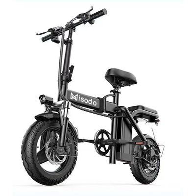 Внешний E Bike 20 дюймов складной электрический велосипед 48v 250w 25 км / ч Электрический велосипед с двигателем заднего узла