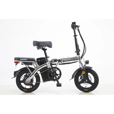 Внешний E Bike 20 дюймов складной электрический велосипед 48v 250w 25 км / ч Электрический велосипед с двигателем заднего узла
