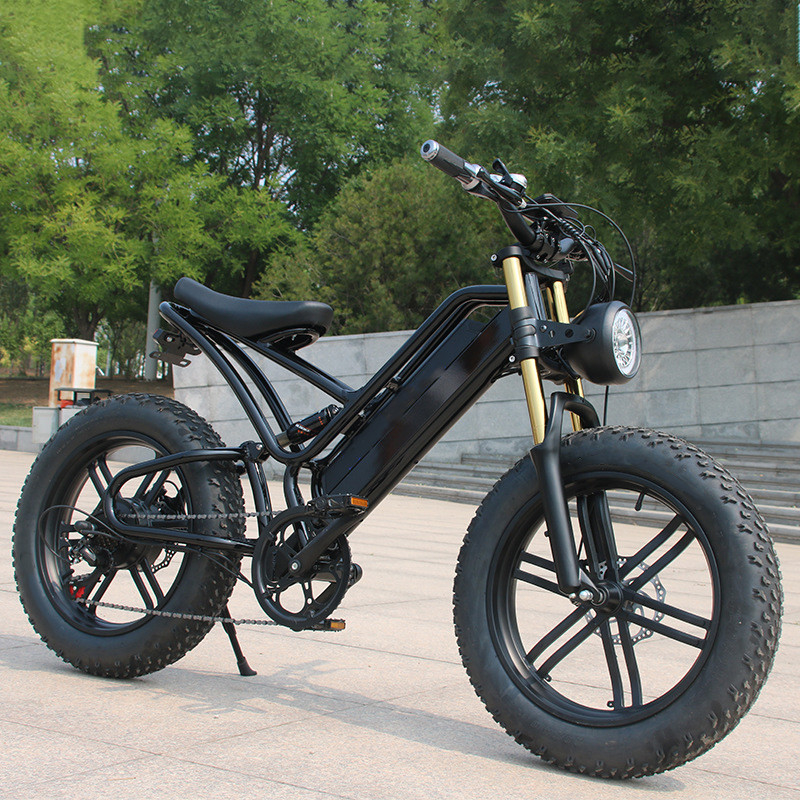 48v 750w 1000w Электрический полноподвес Эбик E велосипед Гибридный электрический грязный горный велосипед с максимальной скоростью 30-50 км / ч
